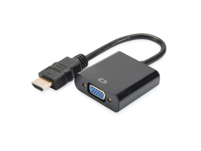 Digitus HDMI to VGA converter adapter DA-70461 Black