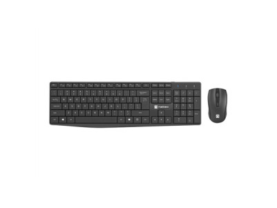 Natec Keyboard and Mouse Squid 2in1 Bundle Keyboard and Mouse Set, Wireless, US, Black