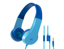 Motorola Kids Wired Headphones Moto JR200 Built-in microphone, Over-Ear, 3.5 mm plug, Blue