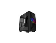 Deepcool MID TOWER CASE CYCLOPS BK Side window, Black, Mid-Tower, Power supply included No