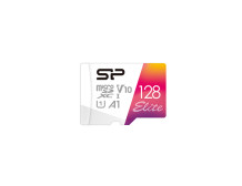 Silicon Power microSDHC UHS-I Memory Card Elite 128 GB, microSDHC/SDXC, Flash memory class 10