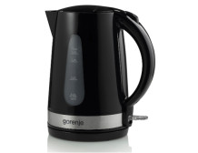 Gorenje Kettle K17BK Standard, Plastic/ metal, Black, 2200 W, 360 rotational base, 1.7 L