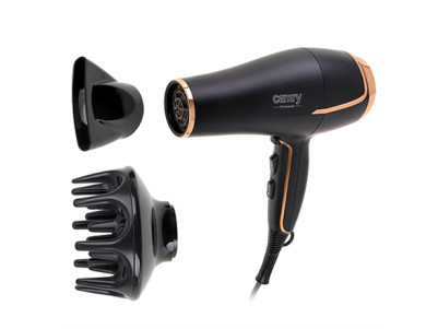 Camry Hair Dryer CR 2255 2200 W, Number of temperature settings 3, Diffuser nozzle, Black