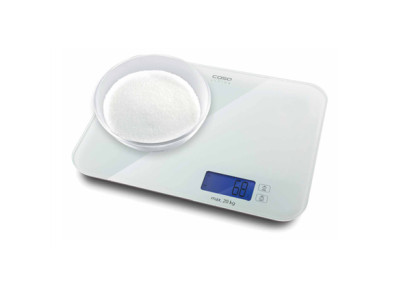 Caso Designer kitchen scales LX 20 03294 Maximum weight (capacity) 20 kg, Graduation 5 g, White