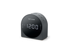 Muse Dual Alarm Clock radio PLL M-185CR AUX in,