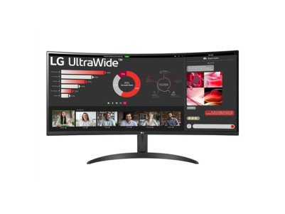 LG Curved UltraWide Monitor 34WR50QC-B.AEU 34 ", VA, QHD, 3440 x 1440, 21:9, 5 ms, 100 Hz, HDMI ports quantity 2