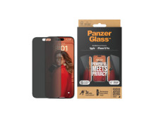 PanzerGlass Privacy Screen Protector iPhone 2023 6.1" Pro | Ultra-Wide Fit w. EasyAligner