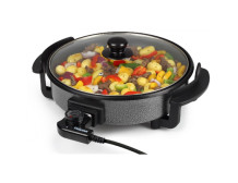 Tristar Multifunctional grill pan PZ-2963 Grill, Diameter 30 cm, Lid included, Fixed handle, Black