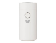 Adler Coffee grinder AD4446wg 150 W Coffee beans capacity 75 g Lid safety switch White