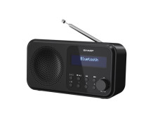 Sharp DR-P420(BK) Tokyo Portable Digital Radio, FM/DAB/DAB+, Bluetooth 5.0, USB or Battery Powered, Midnight Black Sharp Tokyo P