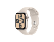 Apple Watch SE GPS 44mm Starlight Aluminium Case with Starlight Sport Band - S/M Apple