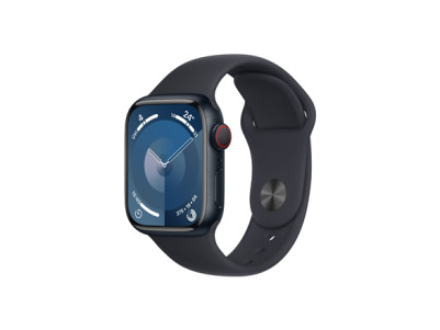 Apple Watch Series 9 GPS + Cellular 41mm Midnight Aluminium Case with Midnight Sport Band - M/L Apple