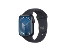 Apple Watch Series 9 GPS + Cellular 45mm Midnight Aluminium Case with Midnight Sport Band - M/L Apple