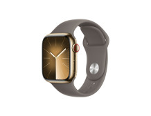 Apple Watch Series 9 GPS + Cellular 41mm Gold Stainless Steel Case with Clay Sport Band - M/L Apple