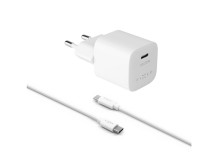 Fixed Mini Travel Charger USB-C/USB-C Cable