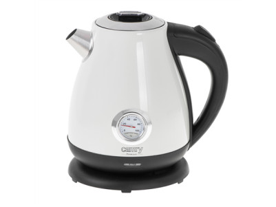 Camry Kettle with a thermometer CR 1344 Electric 2200 W 1.7 L Stainless steel 360 rotational base White