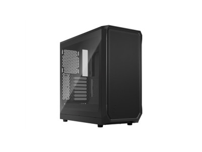 Fractal Design Focus 2 Side window Black TG Clear Tint Midi Tower Power supply included No