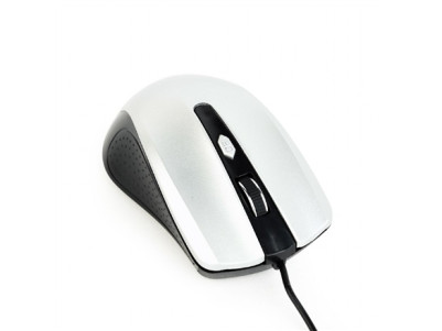 Gembird Mouse MUS-4B-01-BS Standard Black/ silver USB