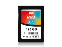 Silicon Power Slim S55 120 GB SSD interface SATA Write speed 420 MB/s Read speed 550 MB/s