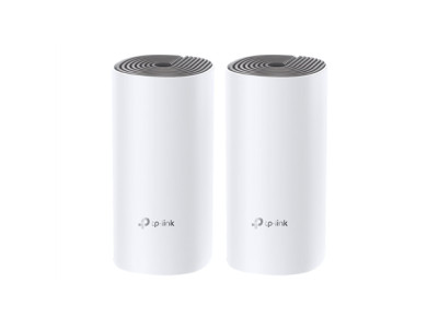 TP-LINK C1200 Whole Home Mesh Wi-Fi System Deco E4 (2-pack) 802.11ac 867+300 Mbit/s 10/100 Mbit/s Ethernet LAN (RJ-45) ports 2 M