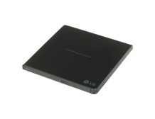 H.L Data Storage Ultra Slim Portable DVD-Writer GP57EB40 Interface USB 2.0 DVD R/RW CD read speed 24 x CD write speed 24 x Black