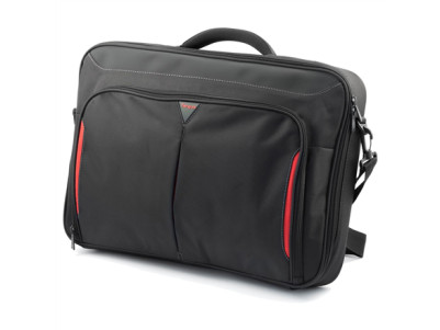 Targus Clamshell Laptop Bag CN418EU Briefcase Black/Red Shoulder strap