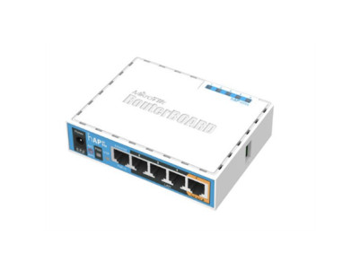 MikroTik RB952Ui-5ac2nD hAP ac lite 802.11ac 2.4/5.0 867 Mbit/s 10/100 Mbit/s Ethernet LAN (RJ-45) ports 5 MU-MiMO Yes PoE in/ou