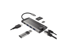 Natec USB-C Multiport Adapter NMP-1690 0.15 m Grey