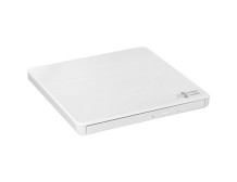 H.L Data Storage Ultra Slim Portable DVD-Writer GP60NW60 Interface USB 2.0 DVD R/RW CD read speed 24 x CD write speed 24 x White