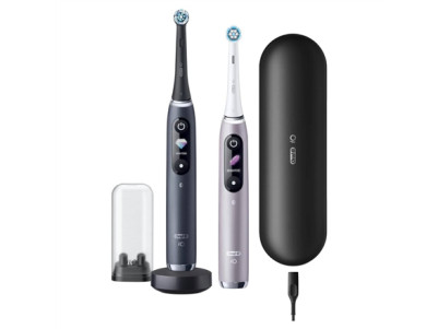Oral-B Electric Toothbrush iO 9 Series Duo For adults Rechargeable Black Onyx/Rose Number of brush heads included 2 Number of te