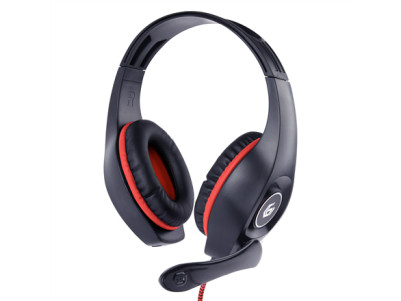 Gembird Gaming headset with volume control GHS-05-R Built-in microphone Red/Black 3.5 mm 4-pin Wired Over-Ear