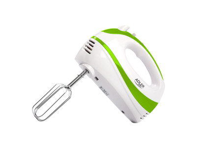 Adler Mixer AD 4205 g Hand Mixer 300 W Number of speeds 5 Turbo mode White/Green