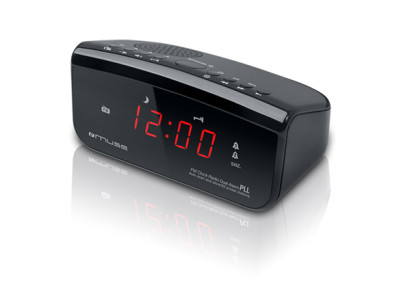 Muse Clock radio PLL M-12CR Alarm function Black