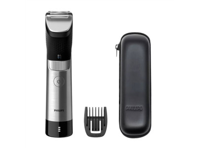 Philips Beard Trimmer BT9810/15 Cordless and corded Step precise 0.4 mm Number of length steps 30 Black/Silver