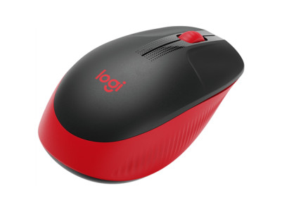 Logitech Full size Mouse M190 Wireless Red USB