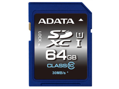 ADATA Premier 64 GB SDHC Flash memory class 10 No