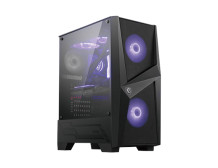 MSI MAG FORGE 100M PC Case, Mid-Tower, USB 3.2, Black MSI MAG FORGE 100M Black ATX Power supply included No