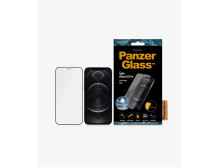PanzerGlass | Apple | For iPhone 12/12 Pro | Glass | Black | 100% touch The coating is non-toxic | Case Friendly