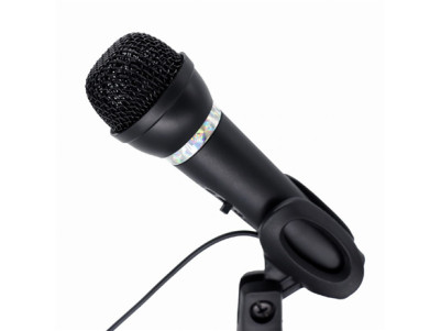 Gembird | Condenser Microphone with Desk-stand | MIC-D-04 | 3.5 mm jack | Black