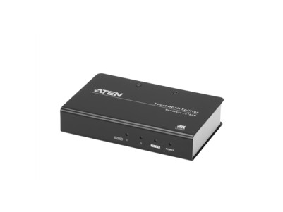 2-Port True 4K HDMI Splitter | VS182B | Aten | Input: 1 x HDMI Type A Female Output: 2 x HDMI Type A Female