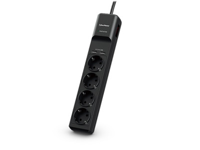 CyberPower | P0420SUD0-DE Surge Protectors | Black