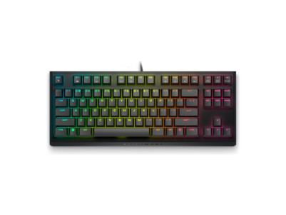 Alienware Tenkeyless AW420K | Gaming Keyboard | Wired | EN | Dark Side of the Moon | CHERRY MX Red