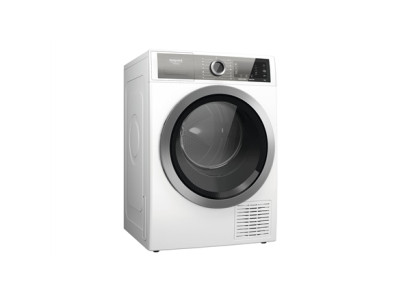 Hotpoint | H8 D94WB EU | Dryer machine | Energy efficiency class A+++ | Front loading | 9 kg | Condensation | LCD | Depth 64.9 c