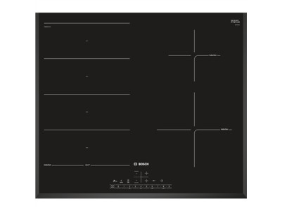 Bosch | PXE651FC1E | hob | Induction | Number of burners/cooking zones 4 | DirectSelect | Timer | Black | Display