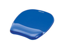 Fellowes Mouse pad with wrist support CRYSTAL, blue Fellowes