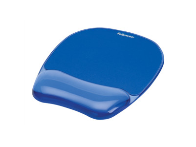 Fellowes Mouse pad with wrist support CRYSTAL, blue Fellowes
