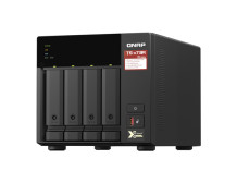 QNAP | 4-Bay QTS and QuTS hero NAS | TS-473A-8G | Up to 4 HDD/SSD Hot-Swap | AMD Ryzen | Ryzen V1500B Quad-Core | Processor freq