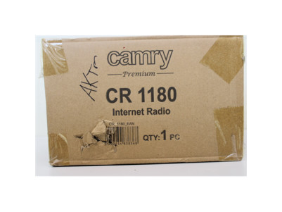 SALE OUT. Camry CR 1180 Internet radio, Black | CR 1180 | Internet radio | AUX in | Black | DAMAGED PACKAGING | Alarm function |