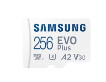 Samsung | MicroSD Card | EVO Plus | 256 GB | microSDXC Memory Card | Flash memory class U3, V30, A2