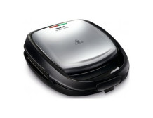 TEFAL | SW341D12 Snack Time | Sandwich Maker | 700 W | Number of plates 2 | Number of pastry | Diameter cm | Stainless Steel/Bla